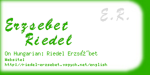 erzsebet riedel business card